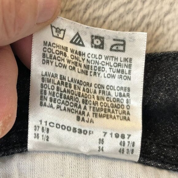 Riders By Lee Women's Jeans 22W Black Denim Mid Rise Skinny Classic Casual Y2K - Picture 10 of 16